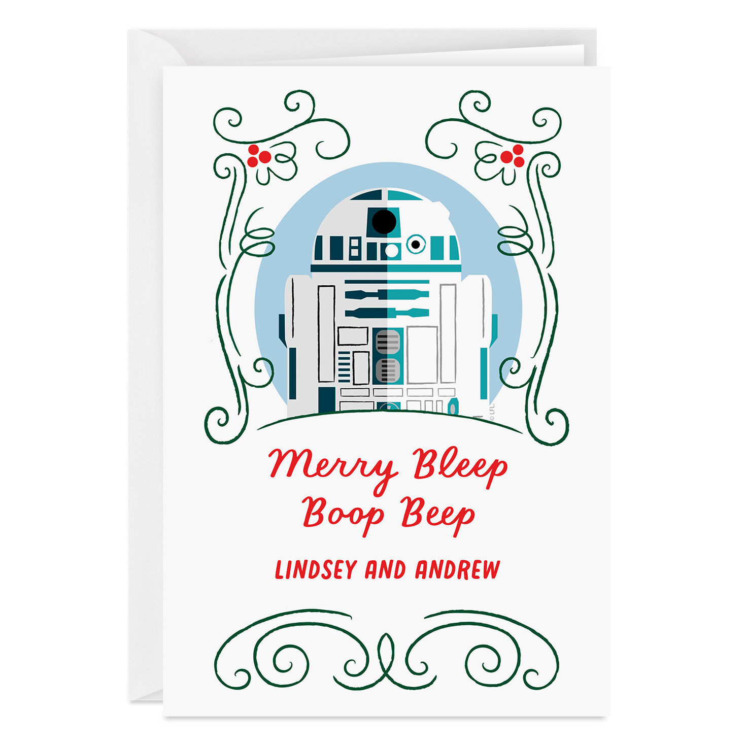 Personalized Star Wars™ R2-D2™ Christmas Card for only USD 4.99 | Hallmark