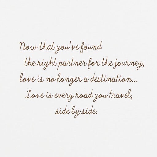 Love Is Every Road You Travel Engagement Card, 
