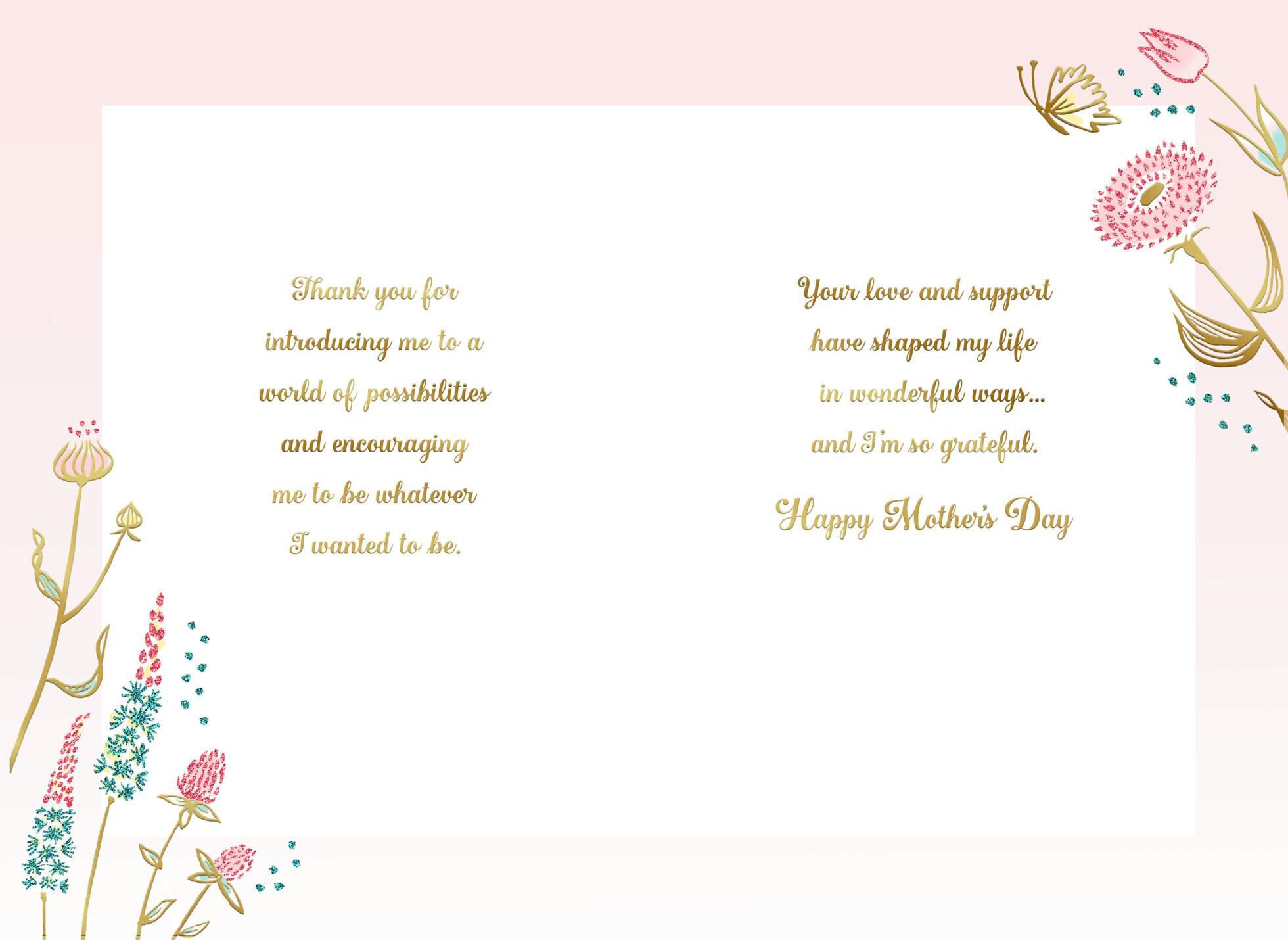 Wildflowers Thank You Mother's Day Card