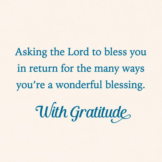 Asking the Lord to Bless You Religious Clergy Appreciation Card, , large image number 2