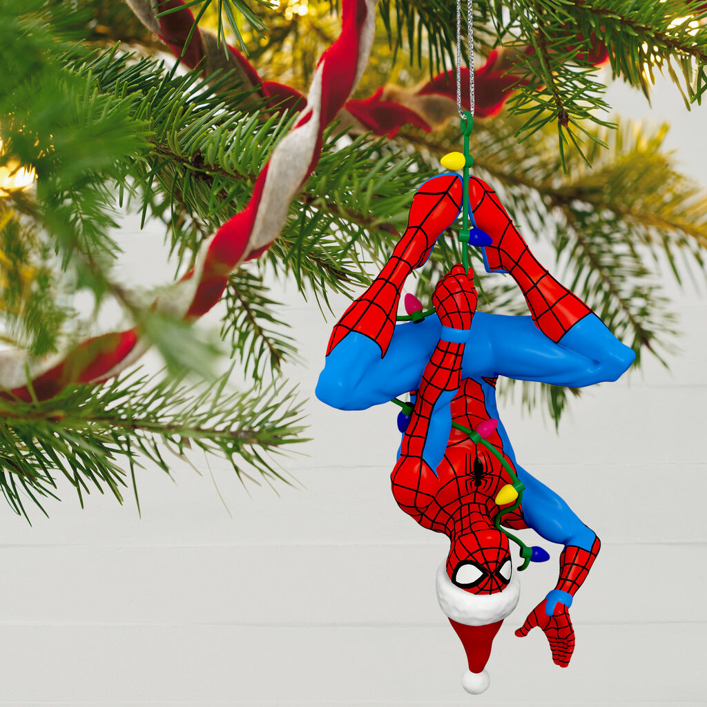 Marvel Spider-Man Here Comes Spidey Claus Ornament - Keepsake Ornaments
