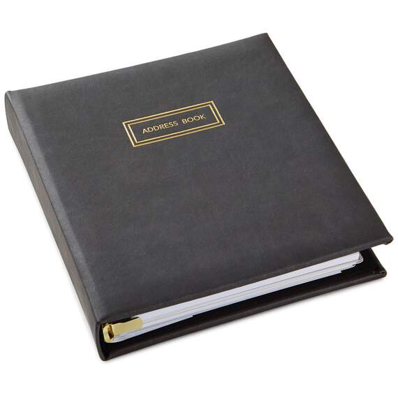 Classic Charcoal Address Book, , large image number 1