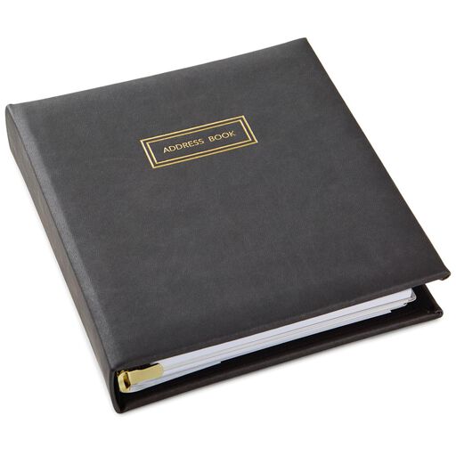 Classic Charcoal Address Book, 