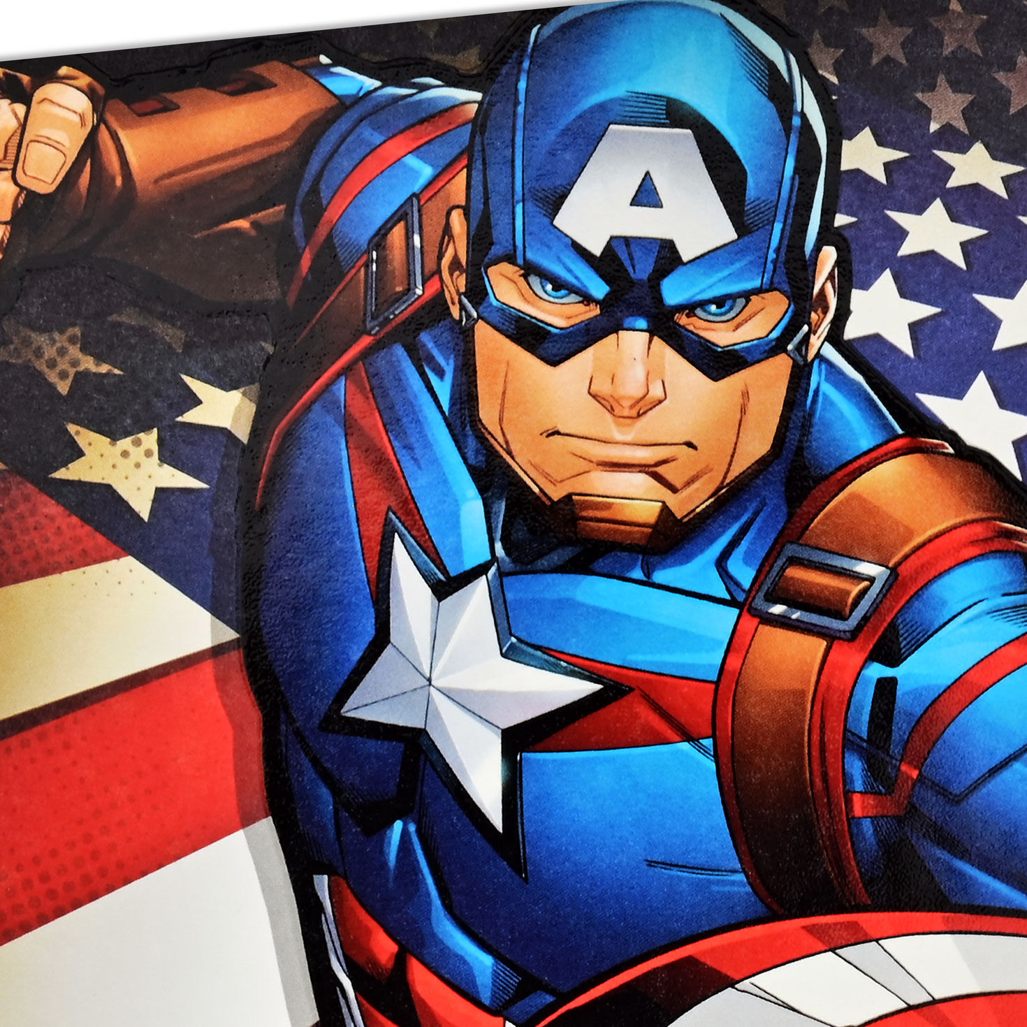 Marvel Avengers Super Heroes Kids Birthday Card Card Front Detail image number 4