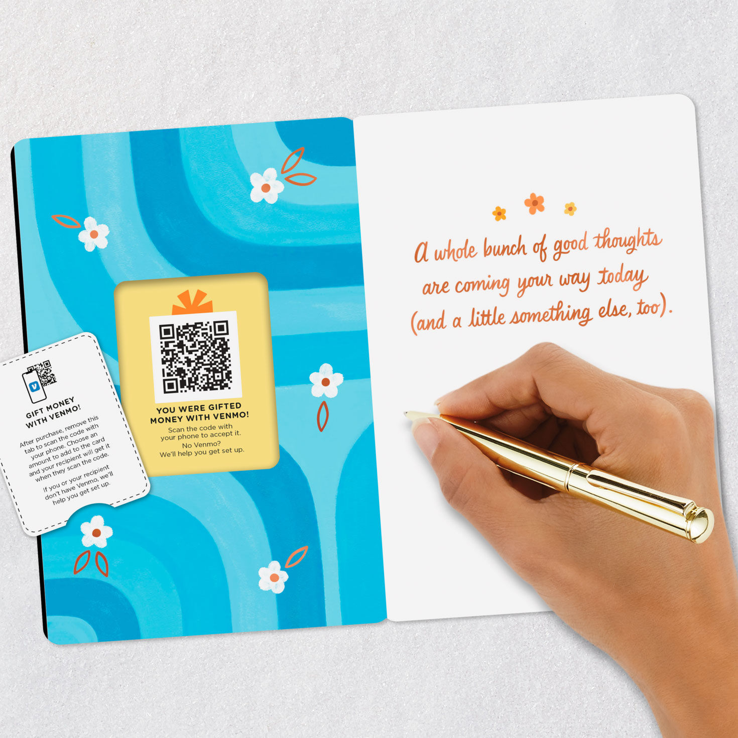 Good Thoughts Coming Your Way Venmo Thinking of You Card, , large image number 8