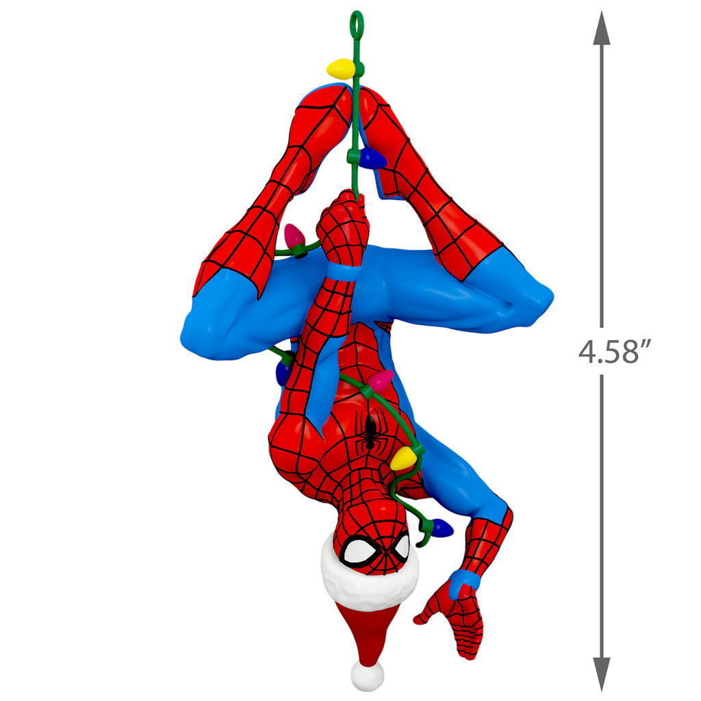 Marvel Spider Man Here Comes Spidey Claus Ornament