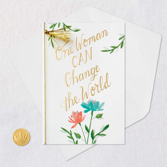 One Woman Can Change the World Graduation Card, , large image number 6