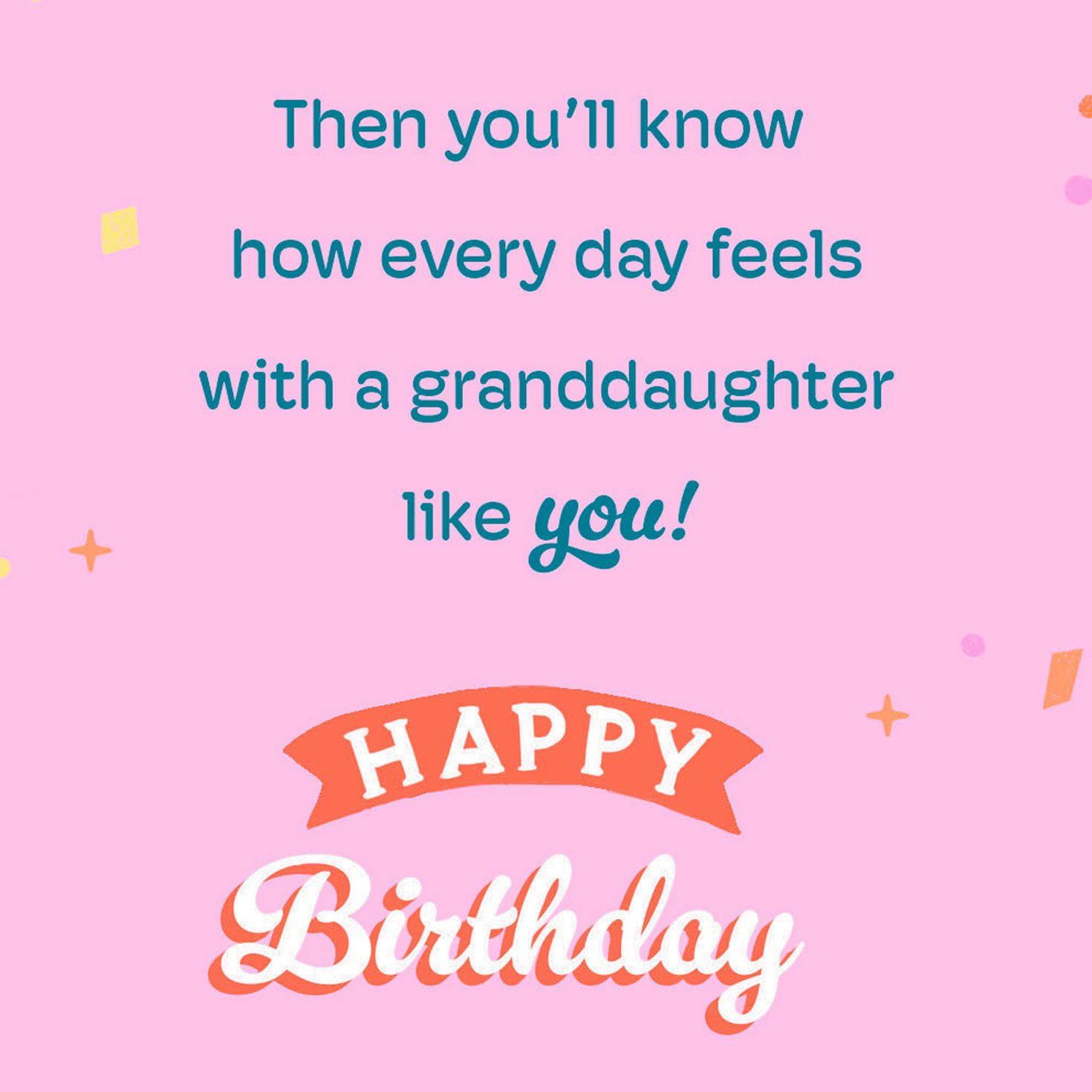 Ice Cream With Sprinkles Granddaughter Birthday Card Sentiment image number 2