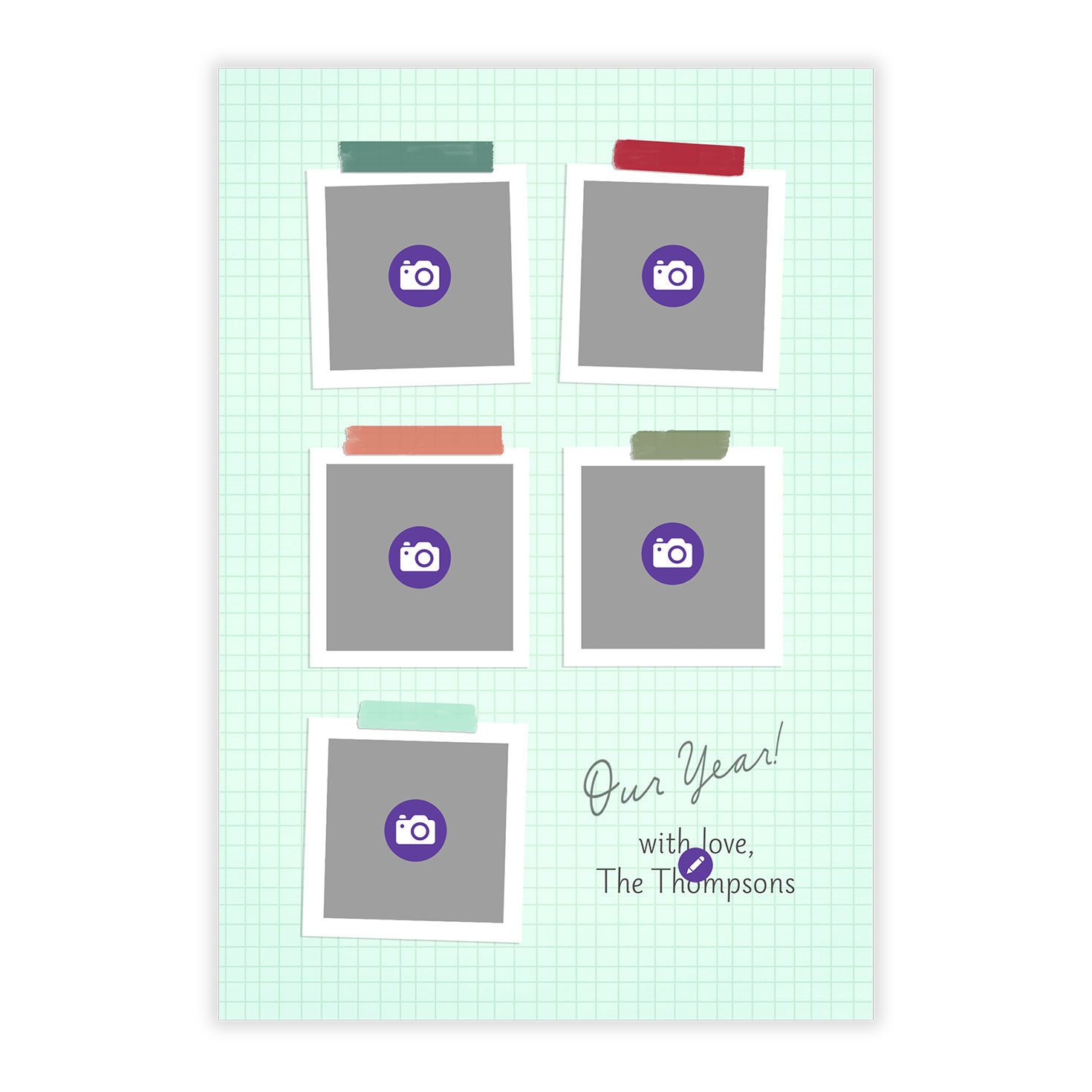 Our Year Flat Holiday Photo Card, , large image number 5