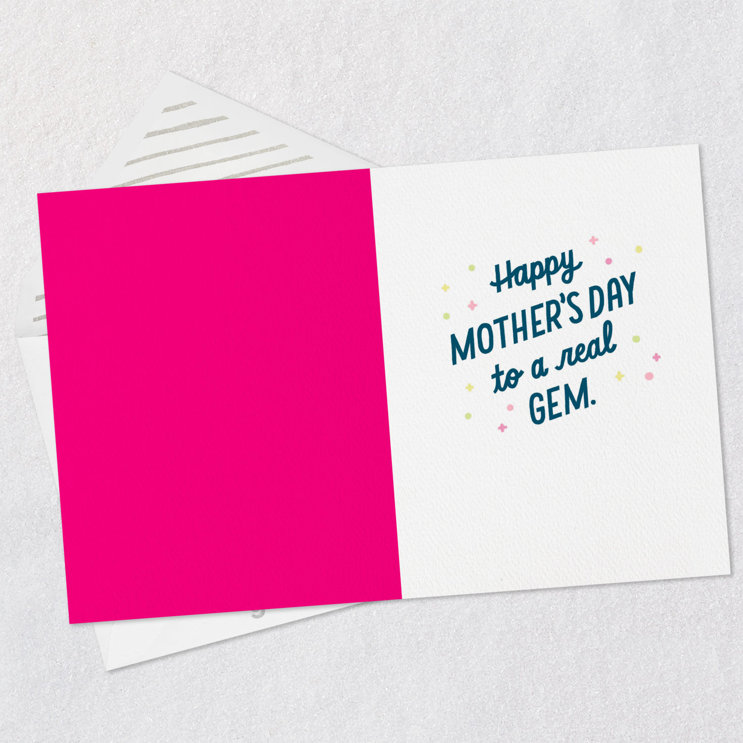 Pink and Lime Green Crystals Mother's Day Card  image number 3