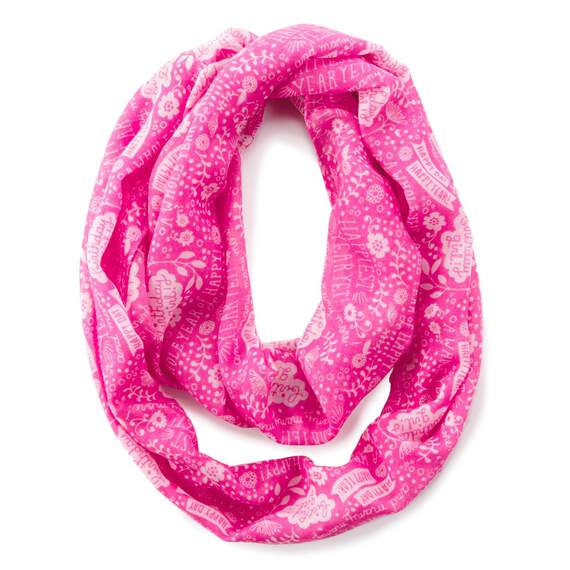 Pink Birthday Infinity Scarf, , large image number 1