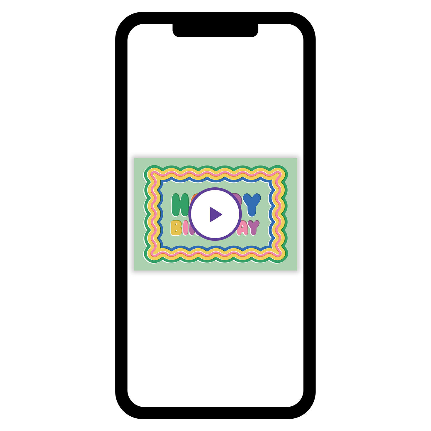 Bold Bubble Ripples Birthday eCard