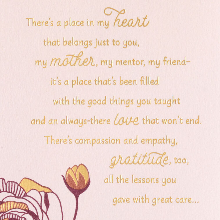 Grateful Heart Mom Birthday Card With Decoration, , large image number 2