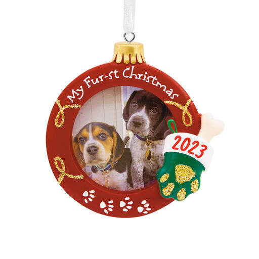 My Fur-st Christmas Pets 2023 Photo Frame Hallmark Ornament, 