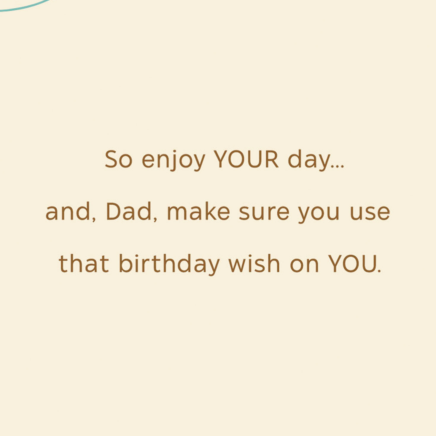 Modern Letters With Leaves Dad Birthday Card Sentiment image number 3