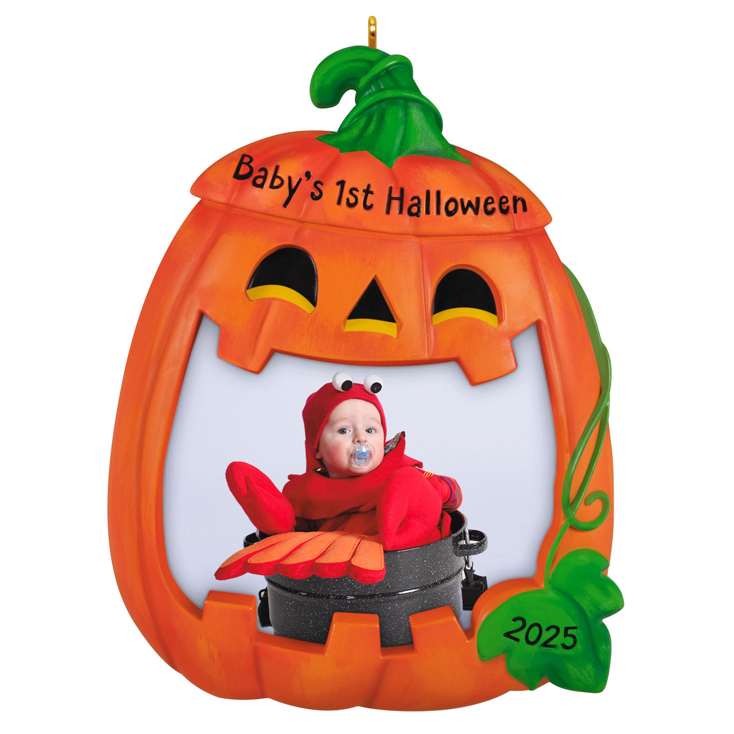 Baby's First Halloween 2025 Personalized Ornament, Custom Photo