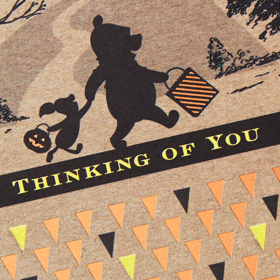 Winnie the Pooh Thinking of You Across the Miles Halloween Card, , large image number 4