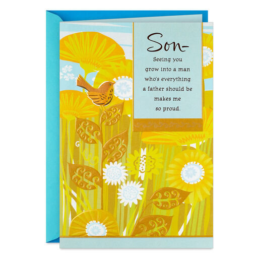 You Make Me So Proud Father's Day Card for Son, 