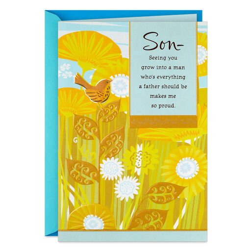 You Make Me So Proud Father's Day Card for Son, 