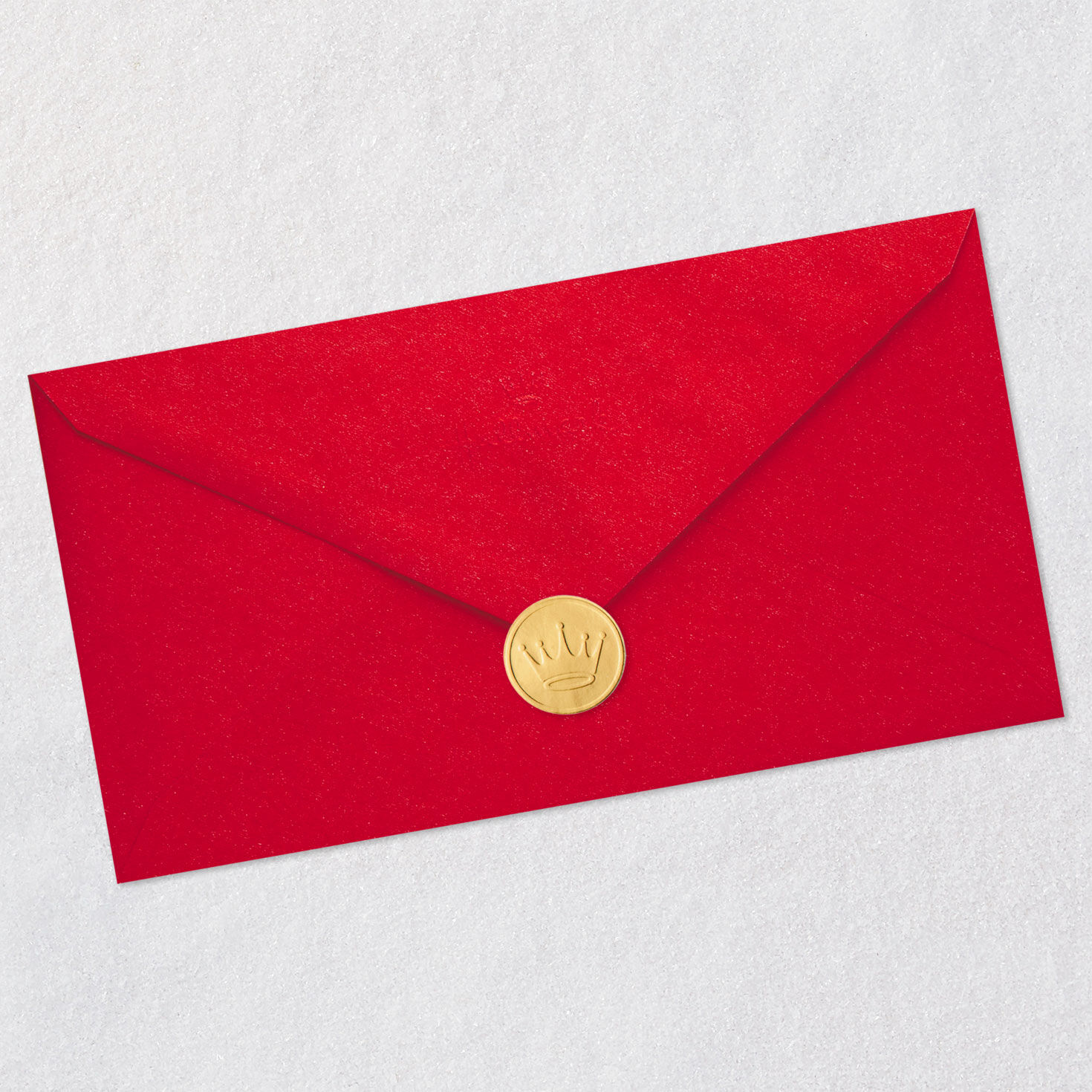 Red and Green Funny Spanish Christmas Card Envelope Back with Seal image number 7