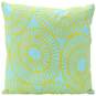 Blue Embroidered Circles Decorative Pillow, 20", , large image number 1