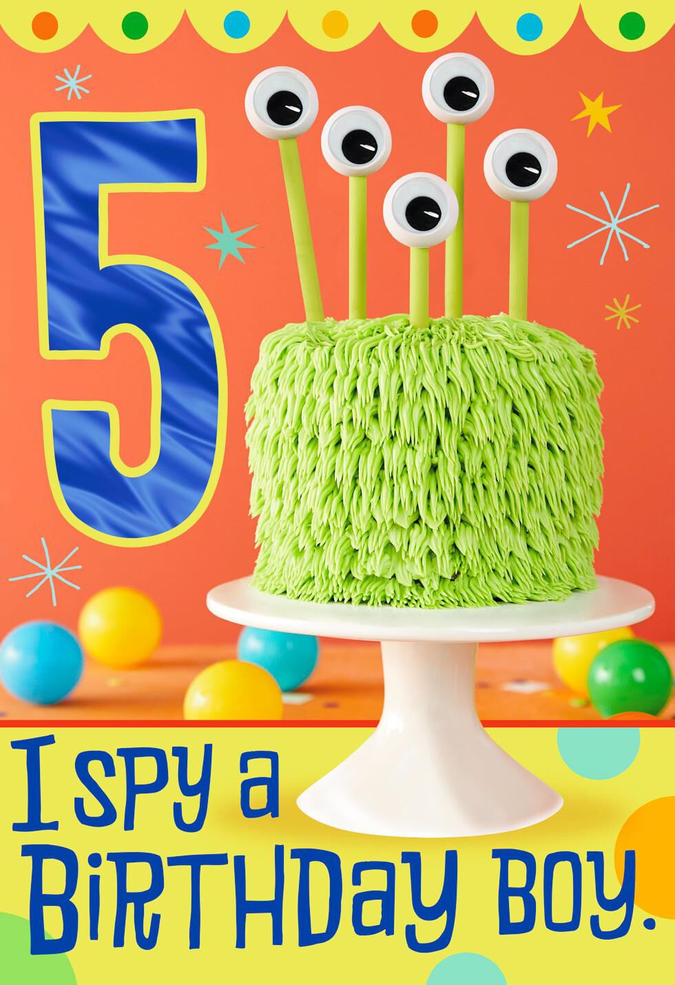 I Spy 5th Birthday Card