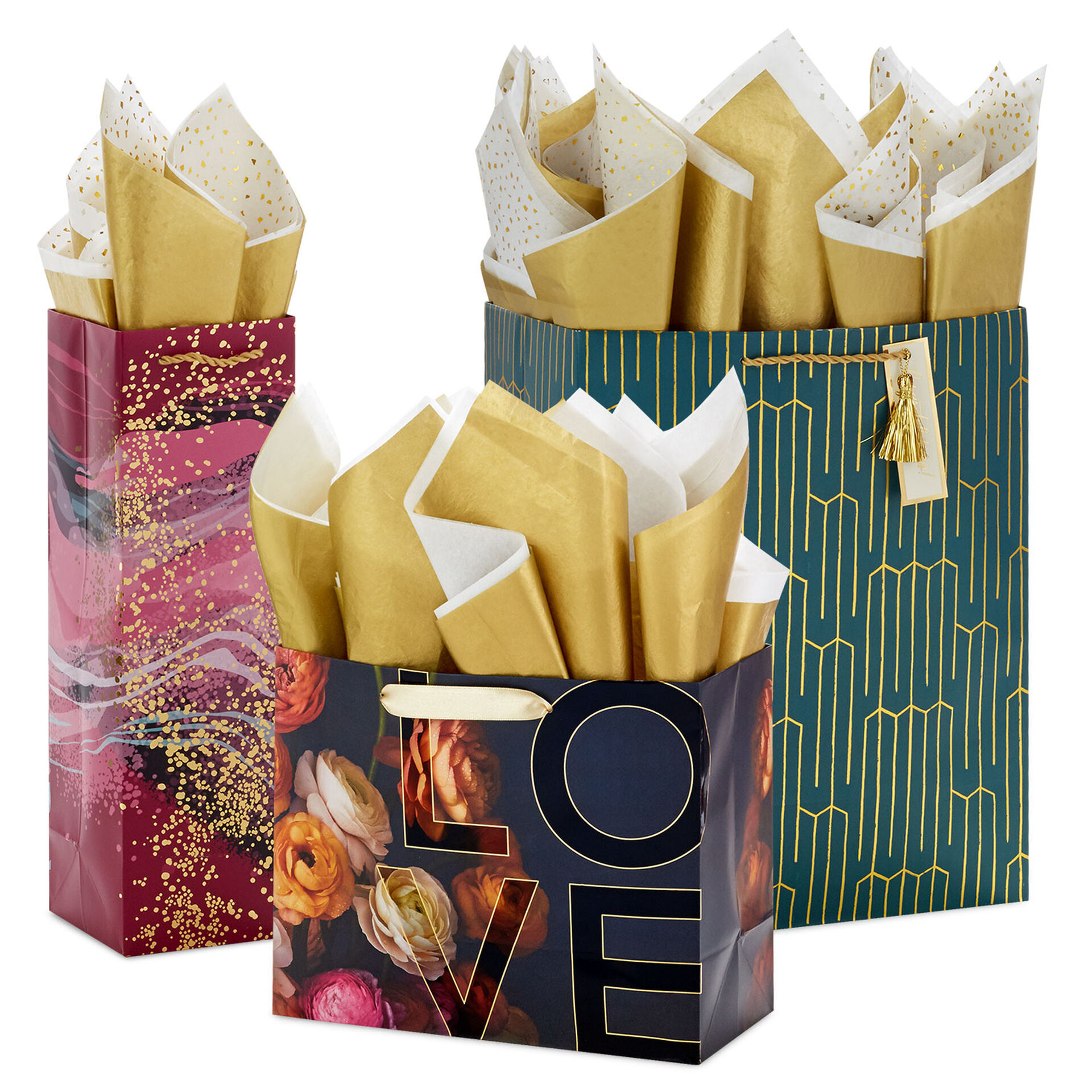 Lush & Luxe Gift Wrap Collection Gift Bags Hallmark