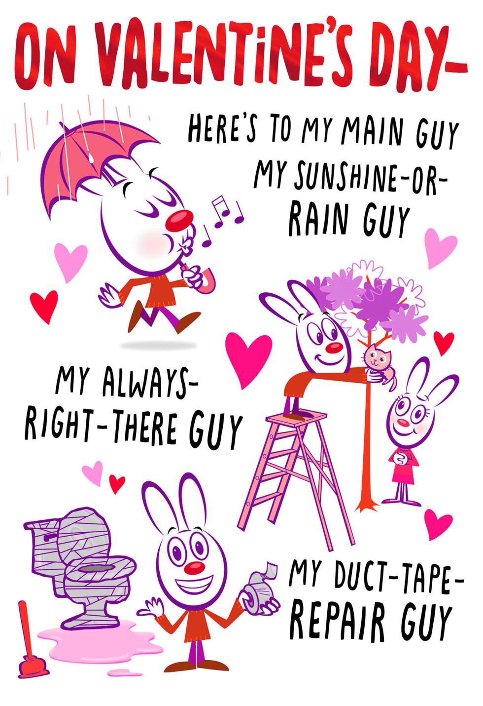 Humorous Pictures Valentine's Day Card for Husband