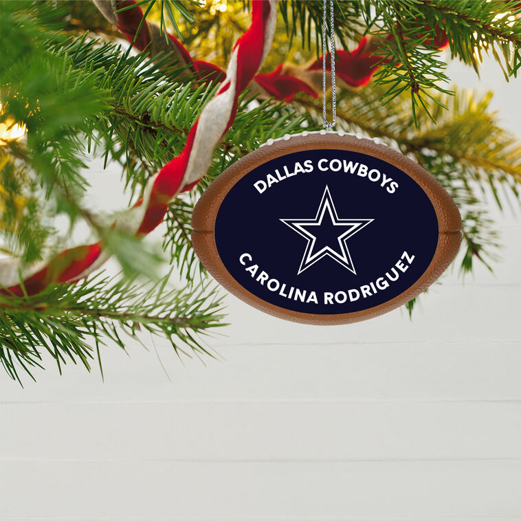 NFL Dallas Cowboys Football Personalized Ornament, Custom Text, , large image number 2