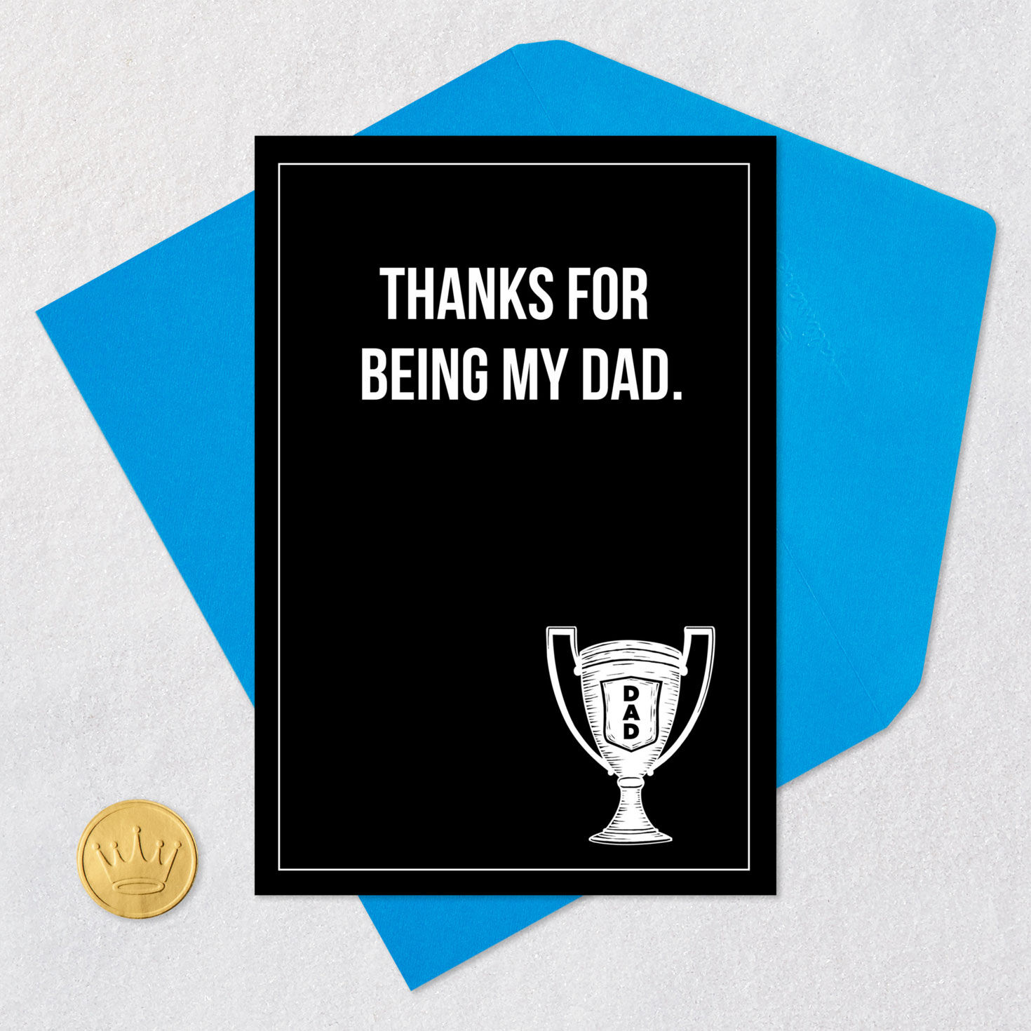Thanks for Being My Dad Funny Father's Day Card, , large image number 5
