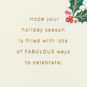 Holly and Berries Christmas Card Sentiment image number 2