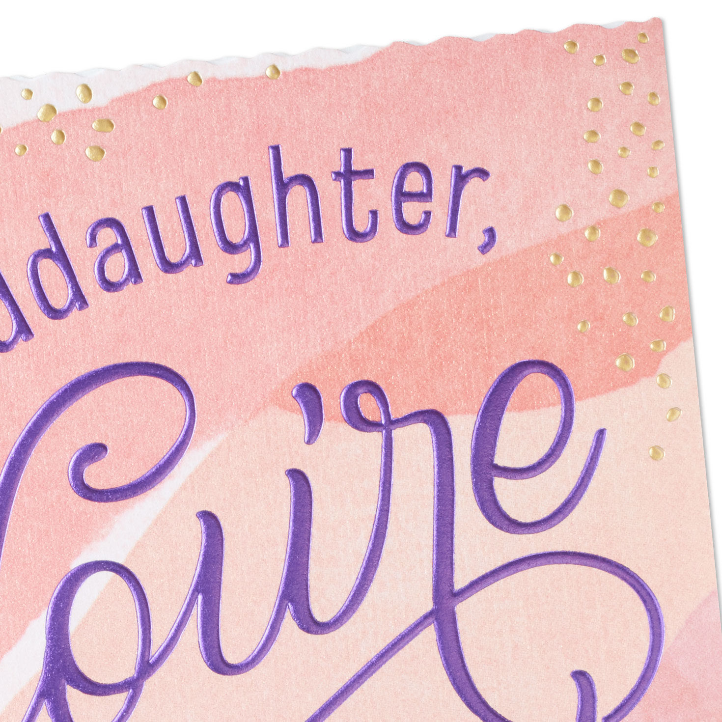 Pastel Abstract Granddaughter Birthday Card Card Front Detail image number 4