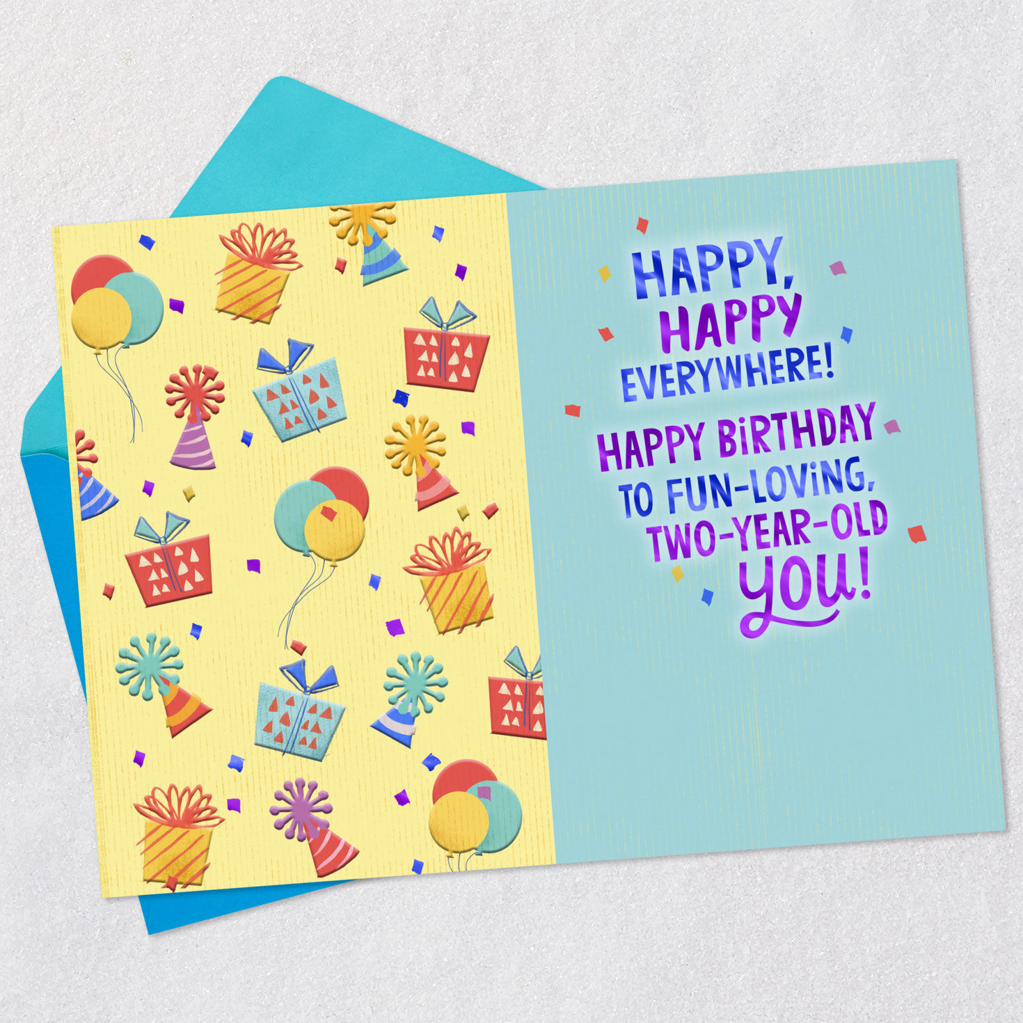 Happy Everywhere 2nd Birthday Card - Greeting Cards | Hallmark