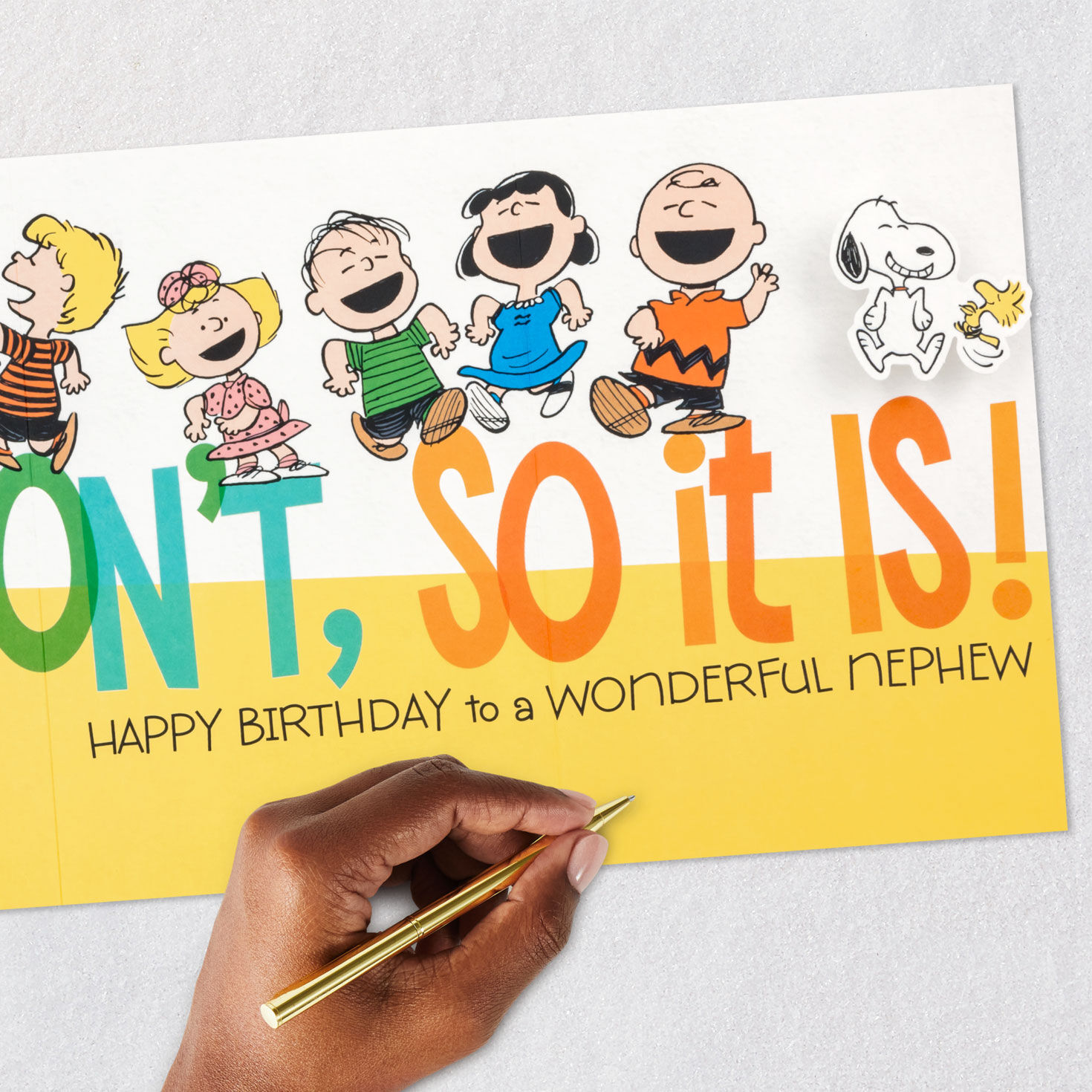 Peanuts® Snoopy It's a Big Deal Funny Birthday Card for Nephew for only USD 5.99 | Hallmark