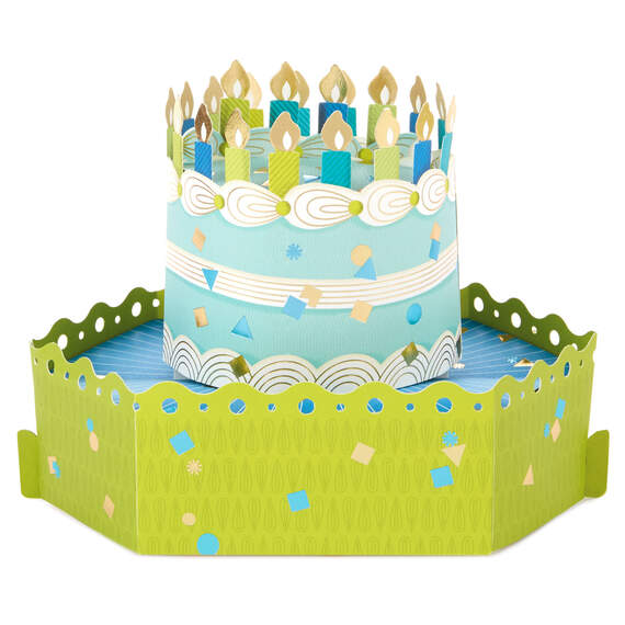 40 Cake 3D Pop-Up 40th Birthday Card, , large image number 2