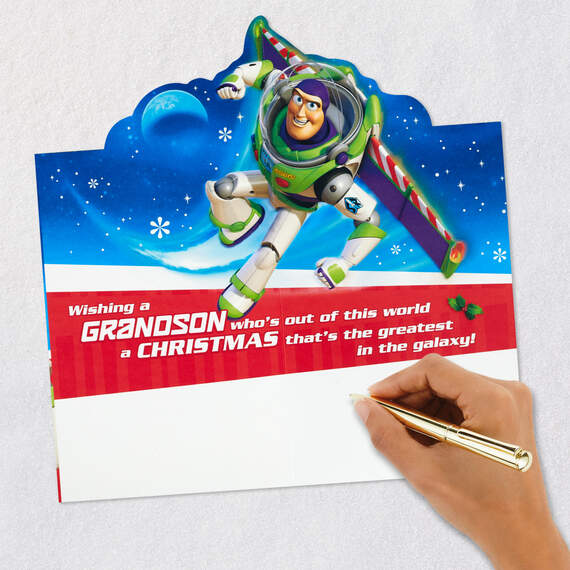 Disney/Pixar Toy Story Buzz Lightyear Pop-Up Christmas Card for Grandson, , large image number 5