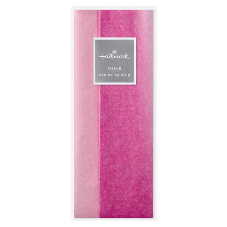 Solid Hot Pink/Medium Pink 2-Pack Tissue Paper, 6 sheets, Hot Pink & Medium Pink, large image number 5