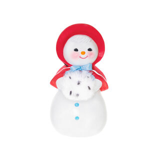 Sweet Snow Girl Porcelain Ornament