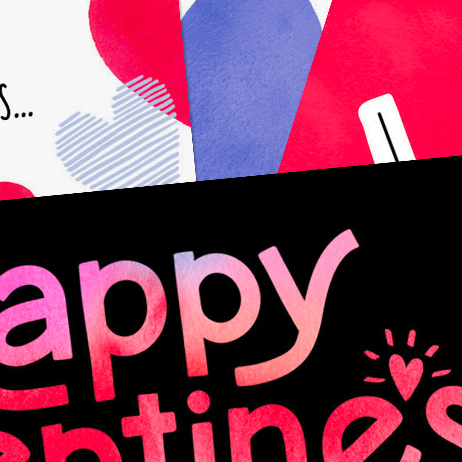 Watercolor Designs Valentine's Day Cards Pack Card Front Detail image number 5