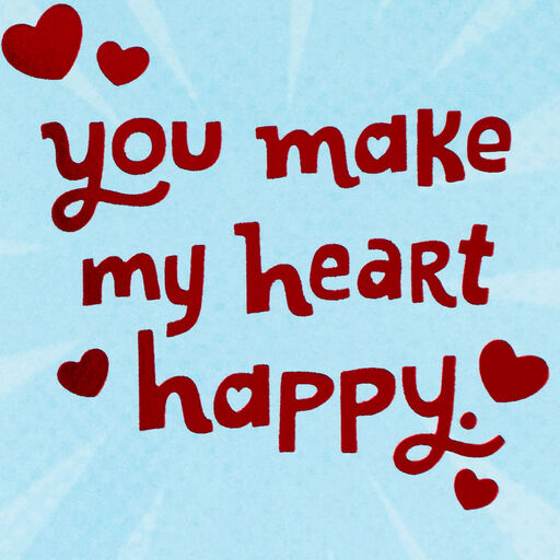 Disney Mickey Mouse You Make My Heart Happy Love Card, 