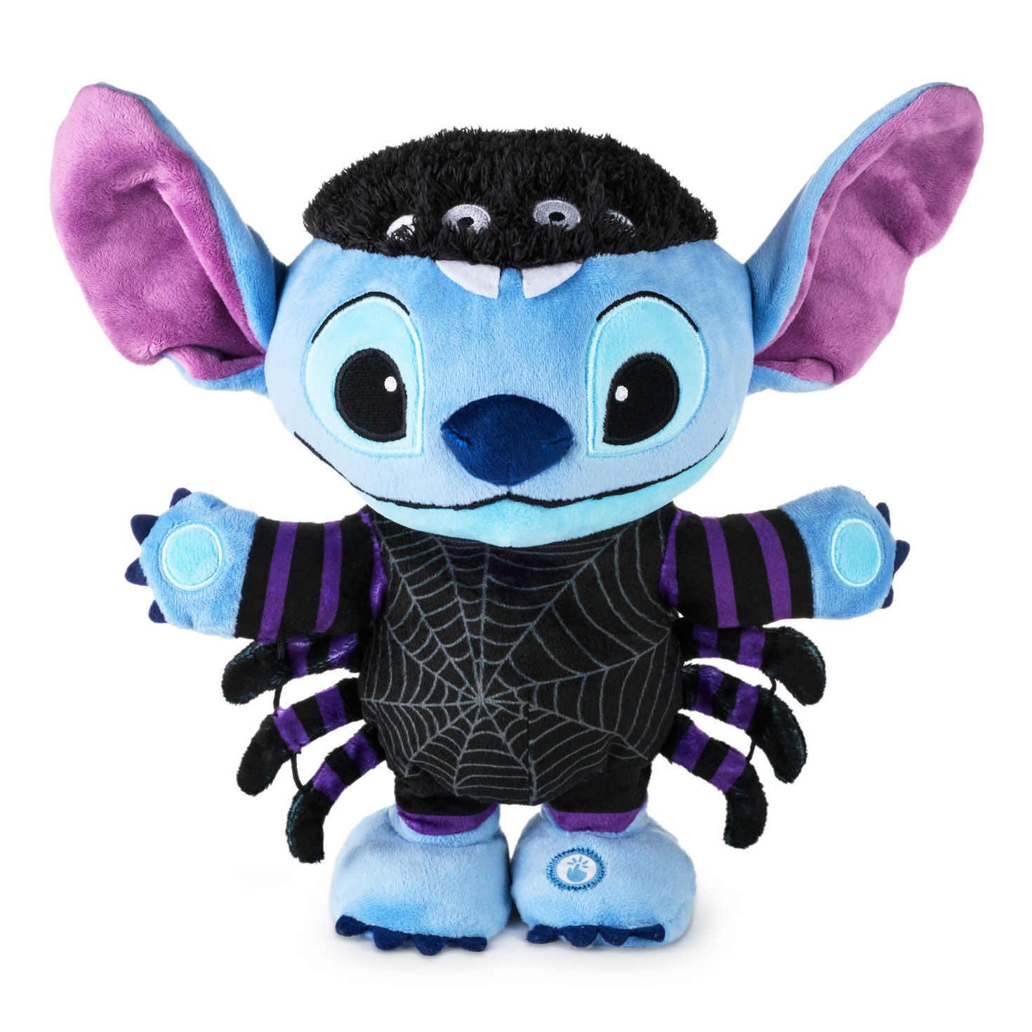 Disney Stitch Sneaky Spider Plush With Sound and Motion, 12"