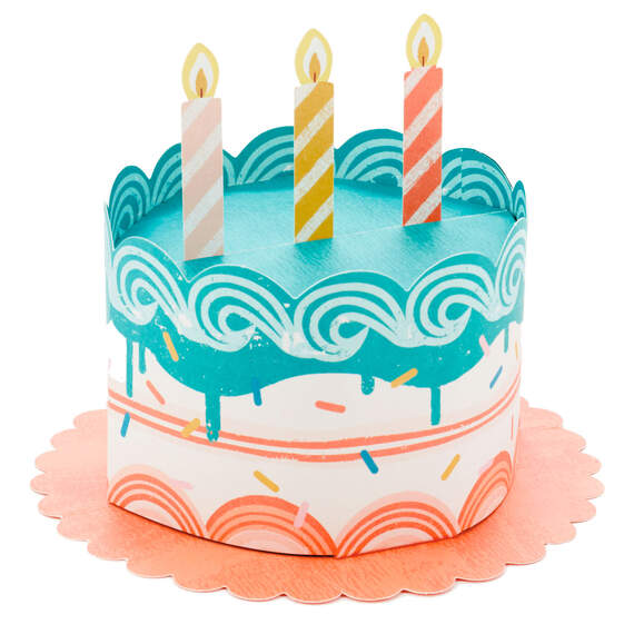 3D Pop-Up Birthday Cake Gift Trim, , large image number 2