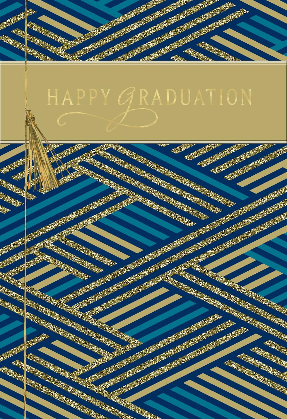 Criss-Cross Congratulations Graduation Card