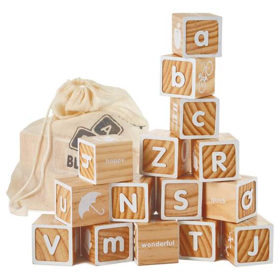 Wood Alphabet Block Set, , large image number 3