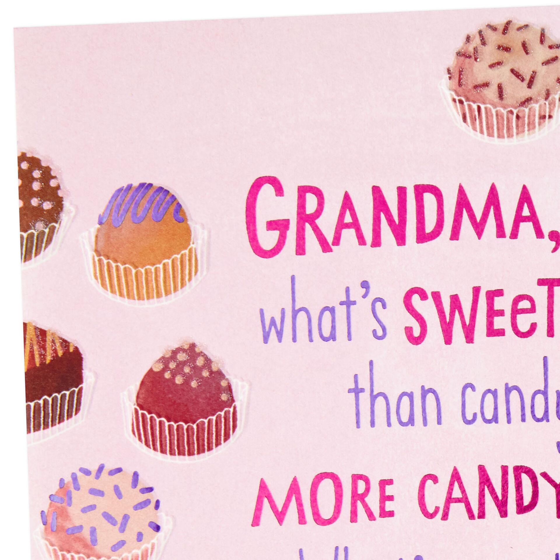 Sweeter Than Candy Valentine&rsquo;s Day Card for Grandma - Greeting Cards