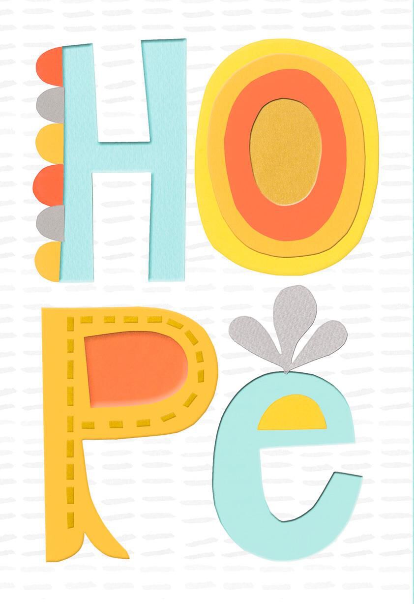 Bright and Happy Hope Encouragement Card