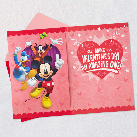 Disney Mickey Mouse and Friends Musical Valentine's Day Card, , large image number 3