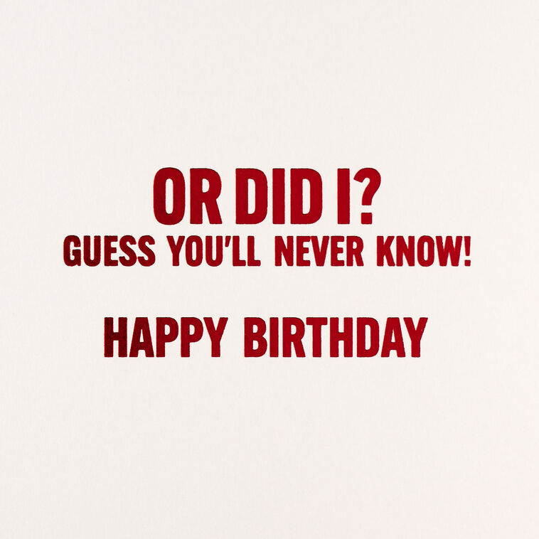 I Did Not Fart Or Did I? Funny Birthday Card, , large image number 2