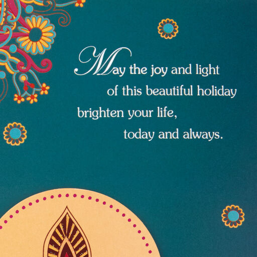 Joy and Light Diwali Card, 