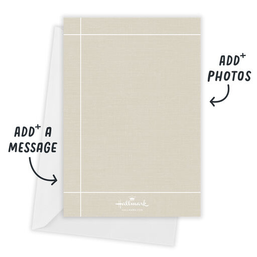 Elegant Gold Script Flat Holiday Photo Card, 